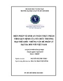 Luận án Tiến sĩ Luật học: Biện pháp vệ sinh an toàn thực phẩm theo quy định của Tổ chức thương mại thế giới – Những vấn đề pháp lý đặt ra đối với Việt Nam