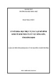 Luận án Tiến sĩ Quản lý Tài nguyên và Môi trường: Cơ sở khoa học phục vụ xác lập mô hình kinh tế sinh thái ở lưu vực sông Kôn, tỉnh Bình Định