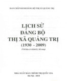 Ebook Lịch sử Đảng bộ thị xã Quảng Trị (1930-2009): Phần 1