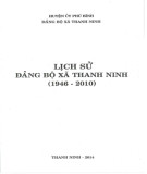 Ebook Lịch sử Đảng bộ xã Thanh Ninh (1946-2010): Phần 1