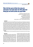 Phân tích hiệu quả cải thiện lâm sàng của olanzapine trên bệnh nhân tâm thần phân liệt thông qua mô hình dự đoán cây quyết định