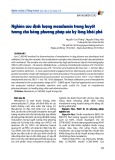 Nghiên cứu định lượng mesalamin trong huyết tương chó bằng phương pháp sắc ký lỏng khối phổ