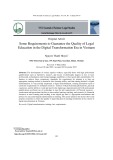 Một số yêu cầu nhằm đảm bảo chất lượng đào tạo ngành luật của các cơ sở đào tạo trong bối cảnh chuyển đổi số tại Việt Nam