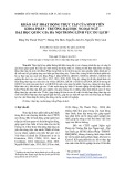 Khảo sát hoạt động thực tập của sinh viên khoa Pháp - Trường Đại học Ngoại ngữ - Đại học Quốc gia Hà Nội trong lĩnh vực du lịch