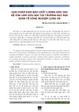 Giải pháp đảm bảo chất lượng đào tạo hệ vừa làm vừa học tại trường Đại học Kinh tế Công nghiệp Long An