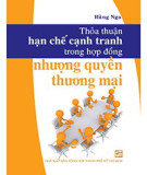 Hợp đồng nhượng quyền thương mại: Phần 1