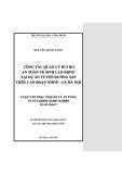 Luận văn Thạc sĩ Quản lý an toàn và sức khỏe nghề nghiệp: Công tác quản lý rủi ro an toàn vệ sinh lao động tại dự án tuyến đường sắt đoạn Nhổn - Ga Hà Nội