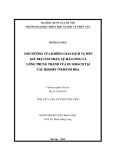 Tóm tắt Luận án Tiến sĩ Du lịch: Ảnh hưởng của không gian dịch vụ đến giá trị cảm nhận, sự hài lòng và lòng trung thành của du khách tại các resort ở Khánh Hòa