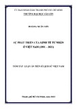 Tóm tắt Luận án Tiến sĩ Lịch sử Việt Nam: Sự phát triển của kinh tế tư nhân ở Việt Nam (1991 - 2021)