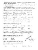 Đề thi giữa học kì 2 môn Toán lớp 8 năm 2022-2023 có đáp án - Trường THCS Nguyễn Trãi, Núi Thành