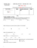 Đề thi giữa học kì 1 môn Toán lớp 6 năm 2022-2023 - Trường THCS Nguyễn Du