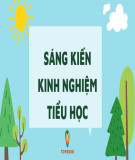 Sáng kiến kinh nghiệm Tiểu học: Ứng dụng sơ đồ tư duy trong dạy - học nhằm tăng cường hứng thú học tập cho học sinh lớp 4