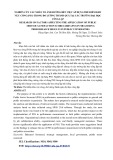 Nghiên cứu các nhân tố ảnh hưởng đến việc áp dụng thẻ điểm khu vực công (PSS) trong đo lường thành quả tại các trường đại học công lập