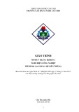 Giáo trình Trang bị điện 2 (Nghề: Điện công nghiệp - Trình độ: Cao đẳng liên thông) - Trường Cao đẳng nghề Cần Thơ