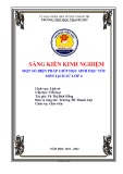 Sáng kiến kinh nghiệm Tiểu học: Một số biện pháp giúp học sinh lớp 4 học tốt môn Lịch sử