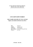 Sáng kiến kinh nghiệm THCS: Một số biện pháp rèn kỹ năng làm bài tập trọng âm trong đề thi vào lớp 10