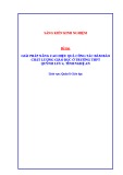 Sáng kiến kinh nghiệm THPT: Giải pháp nâng cao hiệu quả công tác đảm bảo chất lượng giáo dục ở Trường THPT Quỳnh Lưu 4, tỉnh Nghệ An