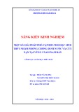 Sáng kiến kinh nghiệm THPT: Một số giải pháp phổ cập bơi cho học sinh THPT nhằm phòng chống đuối nước và cứu nạn tại vùng 5 Nam Nam Đàn