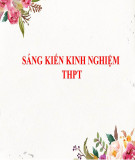 Sáng kiến kinh nghiệm THPT: Góp phần giữ gìn và phát huy truyền thống làng bản cho học sinh trường THPT Con Cuông thông qua hoạt động trải nghiệm sáng tạo gắn với môn Giáo dục địa phương
