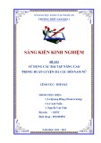 Sáng kiến kinh nghiệm THPT: Sử dụng các bài tập nâng cao trong huấn luyện đá cầu đôi nam nữ THPT