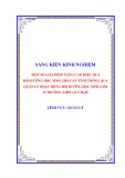 Sáng kiến kinh nghiệm THPT: Một số giải pháp nâng cao hiệu quả bồi dưỡng học sinh giỏi cấp tỉnh thông qua quản lí hoạt động bồi dưỡng học sinh giỏi ở trường THPT Quỳ Hợp