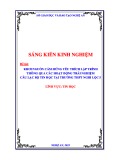 Sáng kiến kinh nghiệm THPT: Khơi nguồn cảm hứng yêu thích lập trình thông qua các hoạt động trải nghiệm Câu lạc bộ Tin học tại trường THPT Nghi Lộc 5