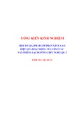 Sáng kiến kinh nghiệm THPT: Một số giải pháp góp phần nâng cao hiệu quả hoạt động của tổ văn phòng tại trường THPT Nghi Lộc 5