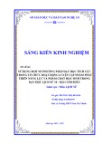 Sáng kiến kinh nghiệm THPT: Sử dụng một số phương pháp dạy học tích cực trong tổ chức hoạt động Luyện tập nhằm phát triển năng lực và phẩm chất học sinh trong dạy học Lịch sử 10 – Bộ Cánh diều