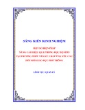 Sáng kiến kinh nghiệm THPT: Một số biện pháp nâng cao hiệu quả phòng học bộ môn tại trường THPT Tân Kỳ 3 đáp ứng yêu cầu đổi mới giáo dục phổ thông