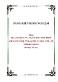 Sáng kiến kinh nghiệm THPT: Một số biện pháp giúp học sinh THPT miền núi Nghệ An đam mê và học tốt lập trình Python