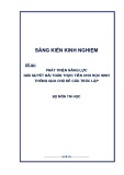 Sáng kiến kinh nghiệm THPT: Phát triển năng lực giải quyết bài toán thực tiễn cho học sinh thông qua chủ đề Cấu trúc lặp