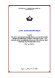 Sáng kiến kinh nghiệm THPT: Tổ chức sinh hoạt chuyên môn cụm trường theo hướng nghiên cứu bài học góp phần nâng cao chuyên môn, nghiệp vụ cho giáo viên môn Lịch sử trên địa bàn huyện Diễn Châu