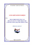 Sáng kiến kinh nghiệm THPT: Một số biện pháp nâng cao hiệu quả quản lý thiết bị dạy học ở trường THPT Cờ Đỏ