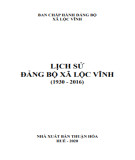 Ebook Lịch sử Đảng bộ xã Lộc Vĩnh (1930-2016): Phần 1