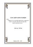 Sáng kiến kinh nghiệm THPT: Nghiên cứu các giải pháp nhằm nâng cao hiệu quả công tác giáo dục thể chất cho học sinh Trường THPT Đô Lương 1