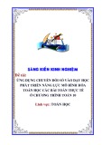 Sáng kiến kinh nghiệm THPT: Ứng dụng chuyển đổi số vào dạy học phát triển năng lực mô hình hóa toán học các bài toán thực tế chương trình Toán 10