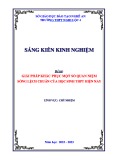 Sáng kiến kinh nghiệm THPT: Giải pháp khắc phục một số quan niệm sống lệch chuẩn của học sinh THPT hiện nay