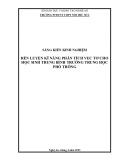 Sáng kiến kinh nghiệm THPT: Rèn luyện kĩ năng phân tích vectơ cho học sinh trung bình trường trung học phổ thông