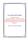 Sáng kiến kinh nghiệm THPT: Giải pháp giảng dạy GDQP - AN lớp 10 THPT nhằm phát triển phẩm chất, năng lực học sinh theo chương trình GDPT 2018 tại trường THPT Diễn Châu 5