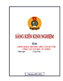 Sáng kiến kinh nghiệm THPT: Công đoàn THPT Tân Kỳ với công tác xã hội- từ thiện