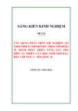 Sáng kiến kinh nghiệm THPT: Ứng dụng phần mềm thí nghiệm ảo Crocodile Chemistry theo mô hình 5E nhằm phát triển năng lực tìm hiểu tự nhiên cho HS khi dạy học chương 6 – Hóa học 10