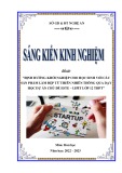 Sáng kiến kinh nghiệm THPT: Định hướng khởi nghiệp cho học sinh với các sản phẩm làm đẹp từ thiên nhiên thông qua dạy học dự án chủ đề Este – Lipit lớp 12 THPT