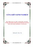 Sáng kiến kinh nghiệm THPT: Phát triển năng lực tiếp cận kiến thức toán học cho học sinh khối 10 thông qua mô hình hóa toán học trong hoạt động khởi động của bài giảng