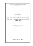 Sáng kiến kinh nghiệm THPT: Thiết kế và sử dụng trò chơi trong dạy học Toán 10 đáp ứng chương trình giáo dục phổ thông 2018