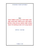 Sáng kiến kinh nghiệm THPT: Phát triển năng lực toán học cho học sinh THPT thông qua việc định hướng tìm lời giải trong một số bài toán về giới hạn dãy số và đạo hàm