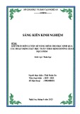 Sáng kiến kinh nghiệm THPT: Góp phần rèn luyện kĩ năng mềm cho HS qua các hoạt động dạy học toán theo định hướng giáo dục STEM