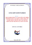 Sáng kiến kinh nghiệm THPT: Một số biện pháp của giáo viên chủ nhiệm lớp góp phần nâng cao chất lượng công tác xã hội trong trường học tại trường THPT Nguyễn Trường Tộ - Hưng Nguyên