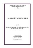 Sáng kiến kinh nghiệm THPT: Xây dựng chuyên đề nội môn trong dạy học di truyền học quần thể