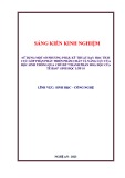 Sáng kiến kinh nghiệm THPT: Sử dụng một số phương pháp, kỹ thuật dạy học tích cực góp phần phát triển phẩm chất và năng lực của học sinh thông qua chủ đề Thành phần hoá học của tế bào Sinh học lớp 10