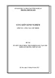 Sáng kiến kinh nghiệm THPT: Tổ chức hoạt động trải nghiệm sáng tạo cho khối 10 ở trường trung học phổ thông Kỳ Sơn